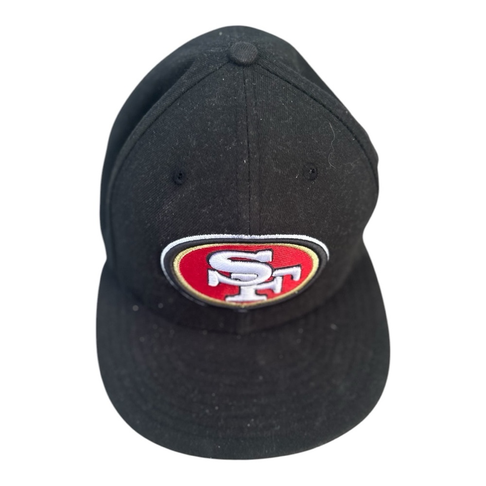 San Francisco 49ers NFL 59 Fifty 7 1/2 inch Fitted Black Red Cap Hat